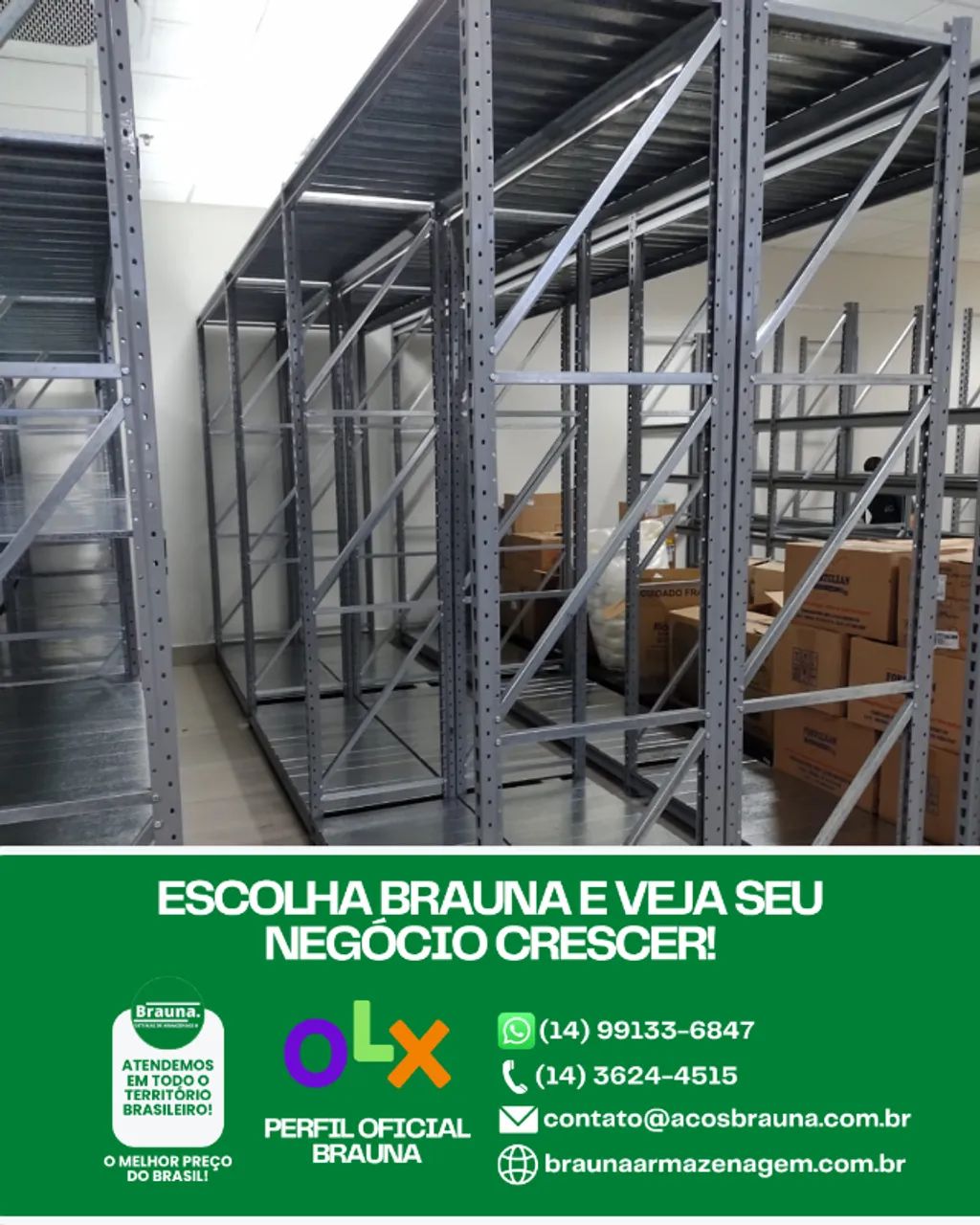 Porta-paletes para Mais Posições