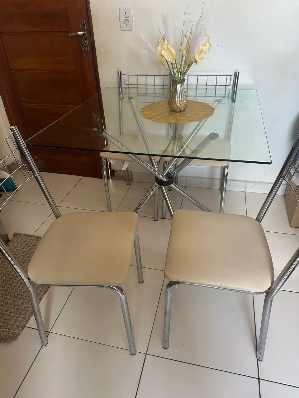 Mesa de vidro 4 Lugares  - Foto 3