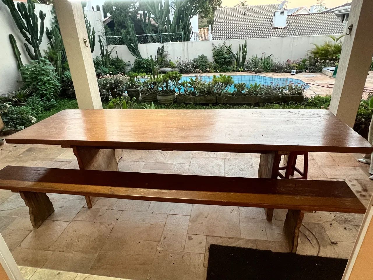 Mesa em madeira peroba maciça  - Foto 3