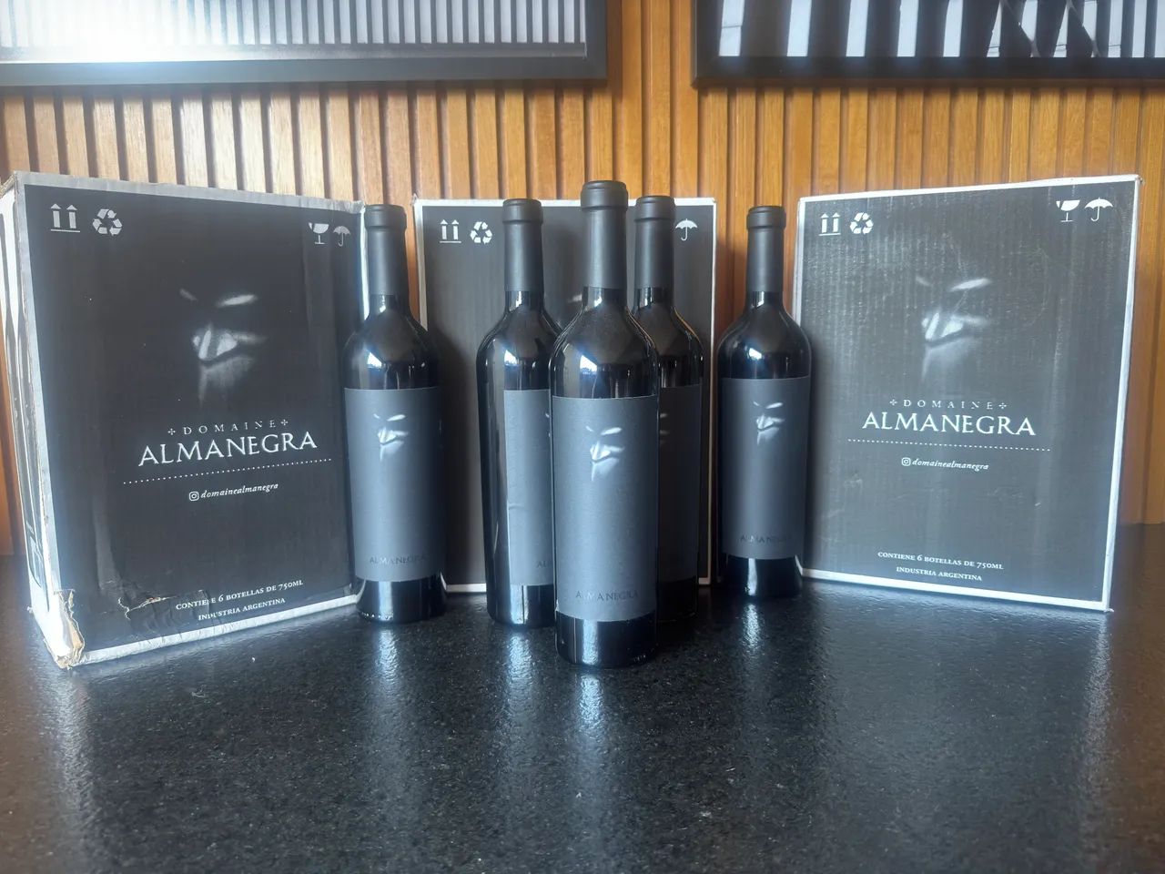 Vinho argentino Alma negra cx 6garrafas