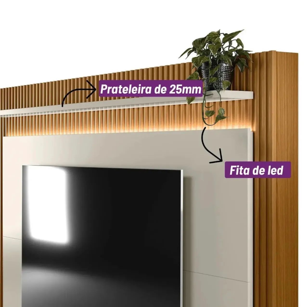 Painel Home Elegance com LEDGE  - Foto 3