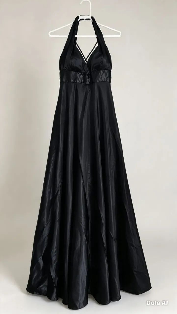 Vestido preto longo 