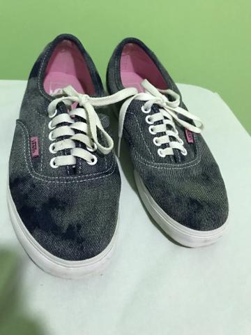 tenis vans jeans feminino