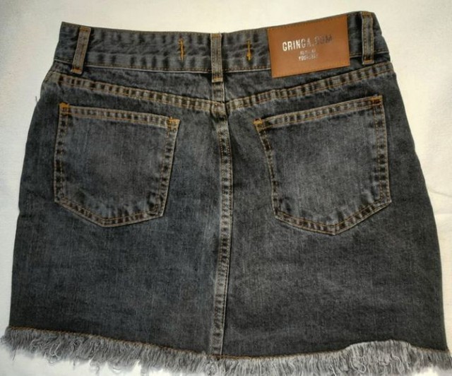 Saia jeans nova tamanho 42 - Foto 2
