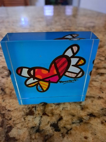 Peso de Papel Coração Romero Britto - Foto 3