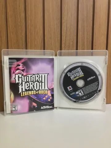 Guitar Hero III: Legends of Rock - Jogo PS2 Míidia Física