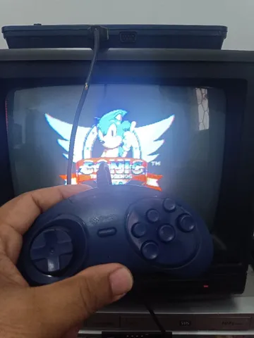 Vídeo Game Master System 3 Compact Com Sonic na memória e mod.av Chip Sony