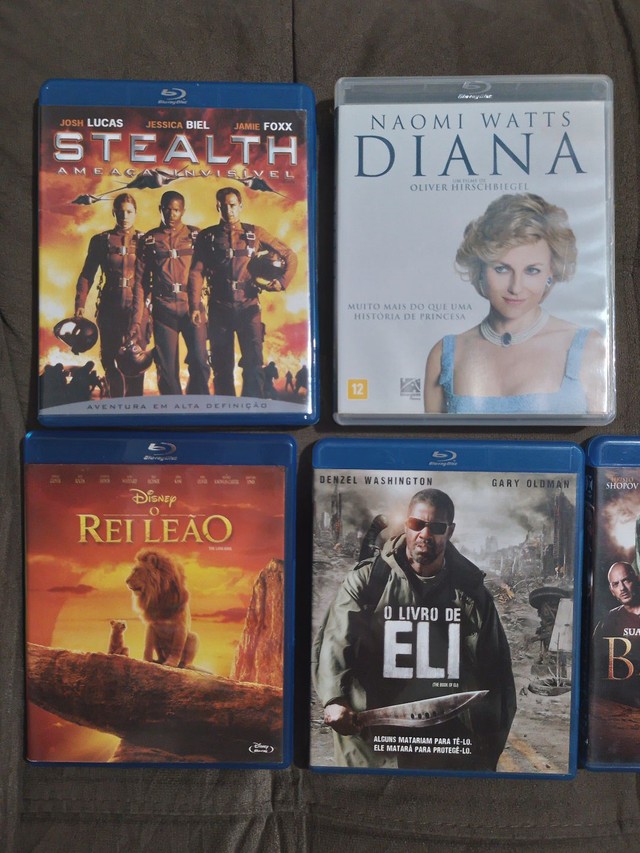 Blu-rays Originais Novos Perfeitos O Rei Leão, O Livro de Eli, Barrabás, Stealth, Diana.