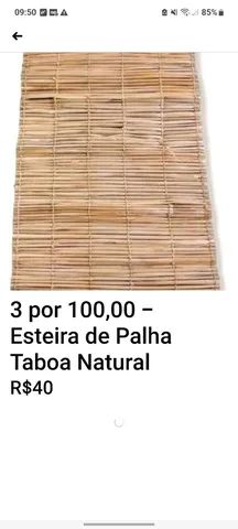 3 por 100,00 Esteira em Palha Taboa