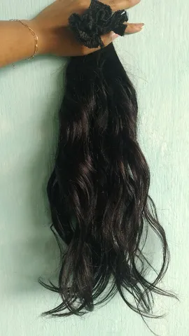 Cabelo Humano Vietnamita Loiro Mesclado 55cm-100g Mega Hair