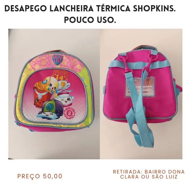 Lancheira Térmica Shopkins. Usado poucas vezes. - Foto 2
