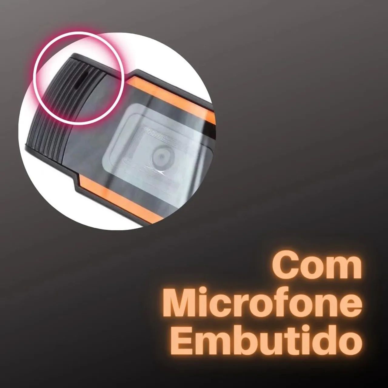 Webcam alta resolução 1080p Hd Usb Foco Automático Com Microfone - Foto 4