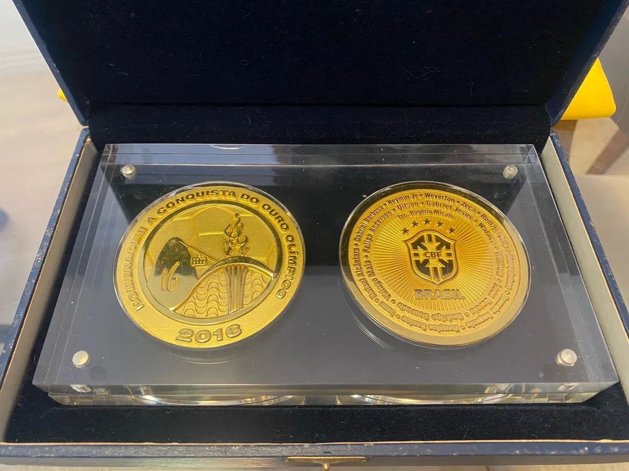 Medalha Comemorativa Rio 2016 Ouro Olímpico Neymar  - Foto 2