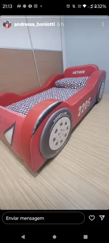 Cama infantil com colchão