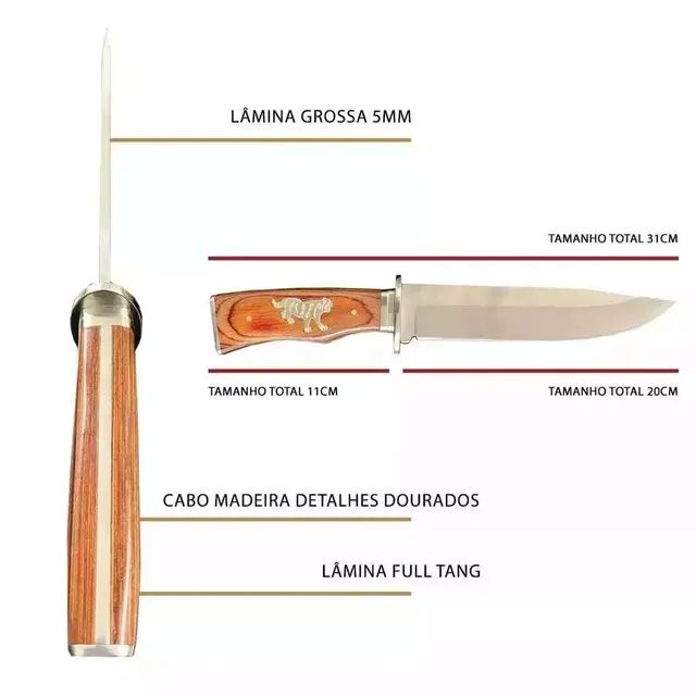 FACA P/ Churrasco em aço inox - Foto 3