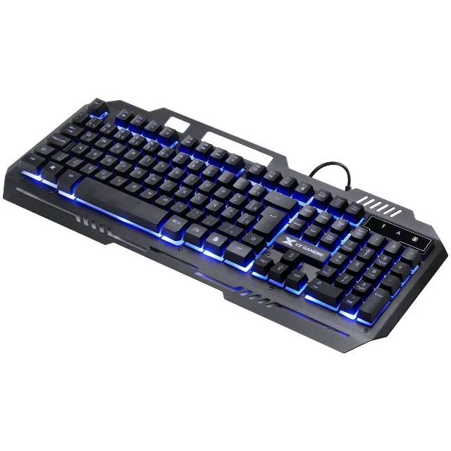 Teclado Gamer Shield Abnt2 Multimidia Led Azul 1.8 Mts-gt600 - Foto 4