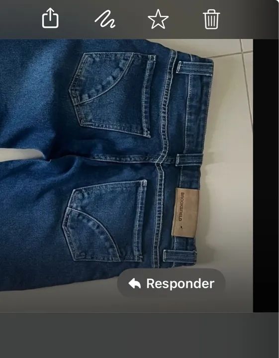 Calça Jeans Brooksfield tamanho P masculina - Foto 2