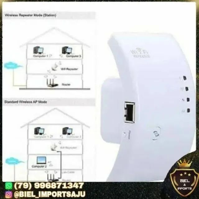Repetidor de Sinal Wi fi, leve seu sinal mais longe Amplificador Wireless Wifi - Foto 2