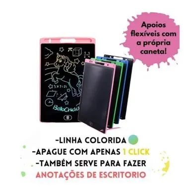 Lousa Mágica Tablet Grande Brinquedo Infantil Lcd Menino Menina - Foto 2