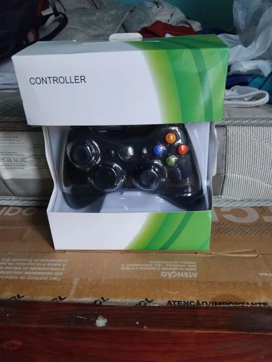 Manete para Xbox 360 e para PC 2 em 1 nova na caixa