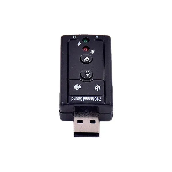 Placa de audio USB, Adaptador Áudio 7.1 Para P2, Pc, Notebook - Kross em São Luís ma - Foto 3