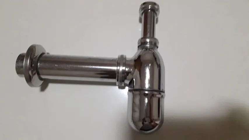 Sifão de Copo  Inox- Cromado