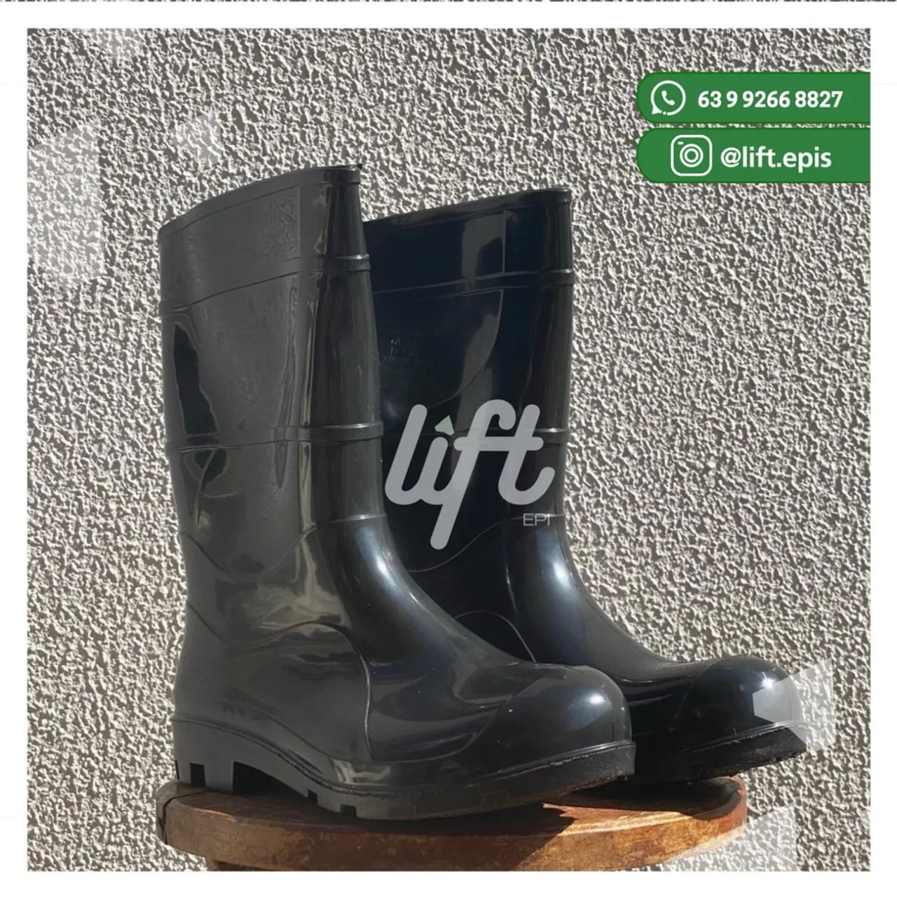 BOTA PVC IMPERMEÁVEL CANO LONGO 