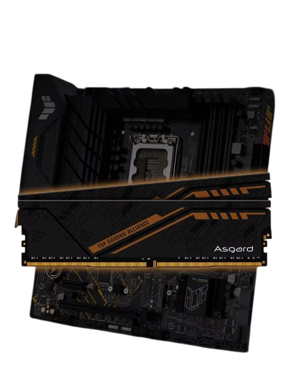 Memoria ram Asgard Tuf Gaming 16x2 3200mhz preta xmp CL 18 novas Lacradas - Foto 4