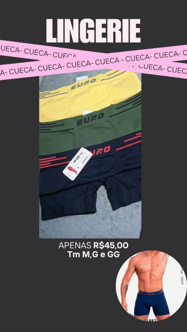 Cuecas Boxer EURO - Conforto e Estilo!