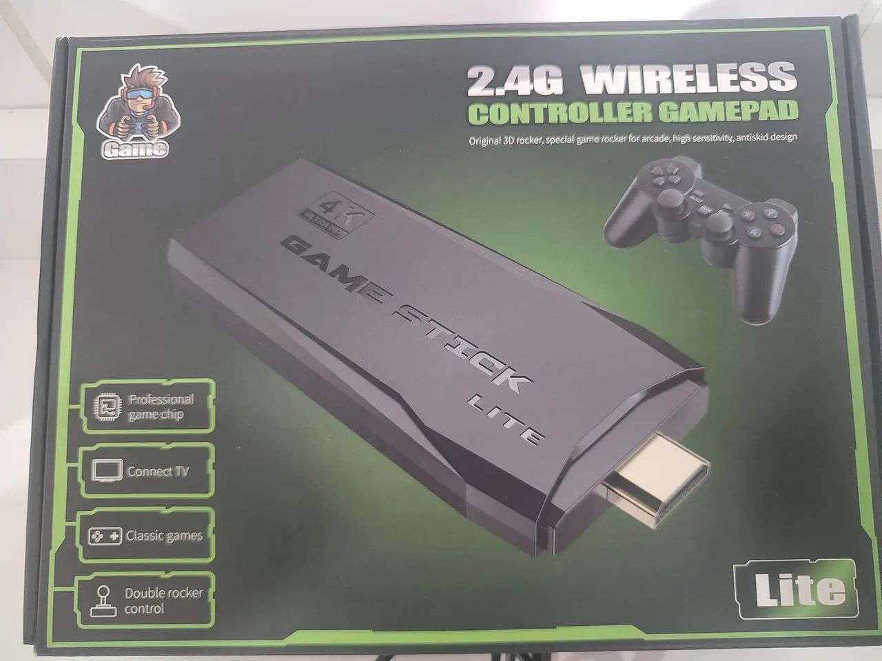 Controle Game Stick Lite 2.4G Wireless - 10 mil jogos !!!