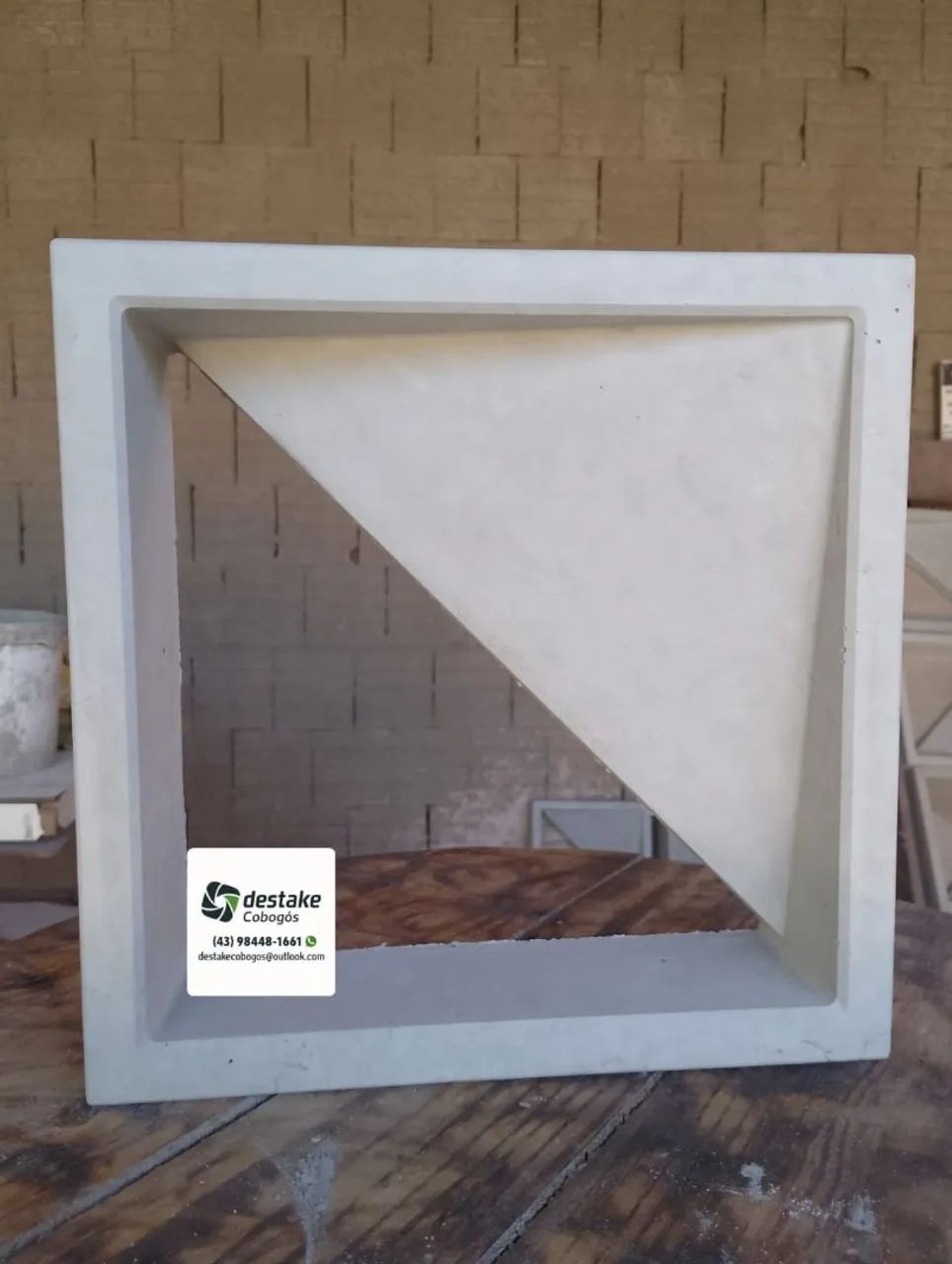 Cobogó Elemento Vazado Triângulo 30cmx30cm  - Foto 2