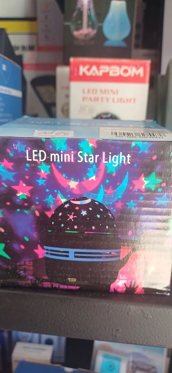 Projetor LED Mini Star Light - Efeito Galáxia