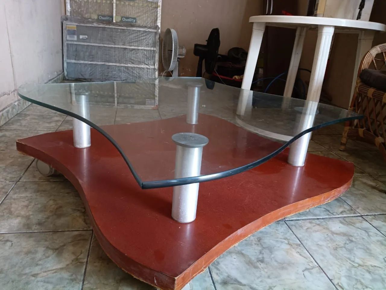 Mesa de centro para sala vidro temperado JACAÚNA ACEITO NEGOCIAR  - Foto 3