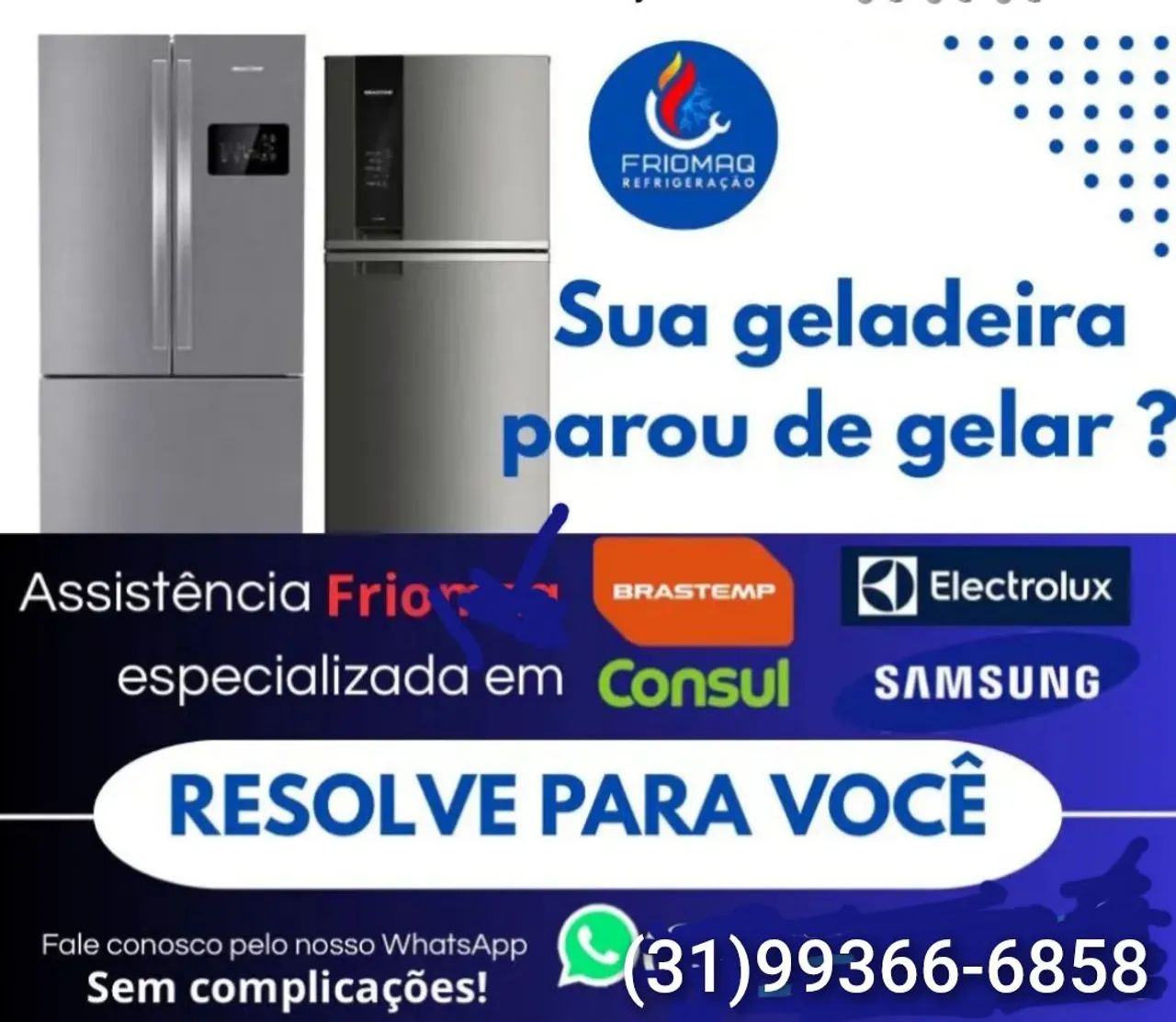 Assistência Técnica para Geladeiras - Resolvemos para Você!