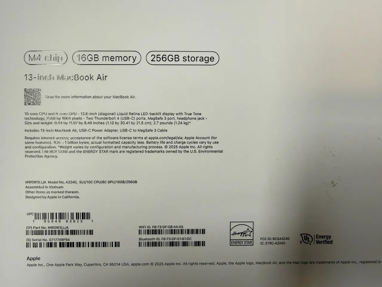 MacBook Air M4 16 gb ZERO!64291677642241122