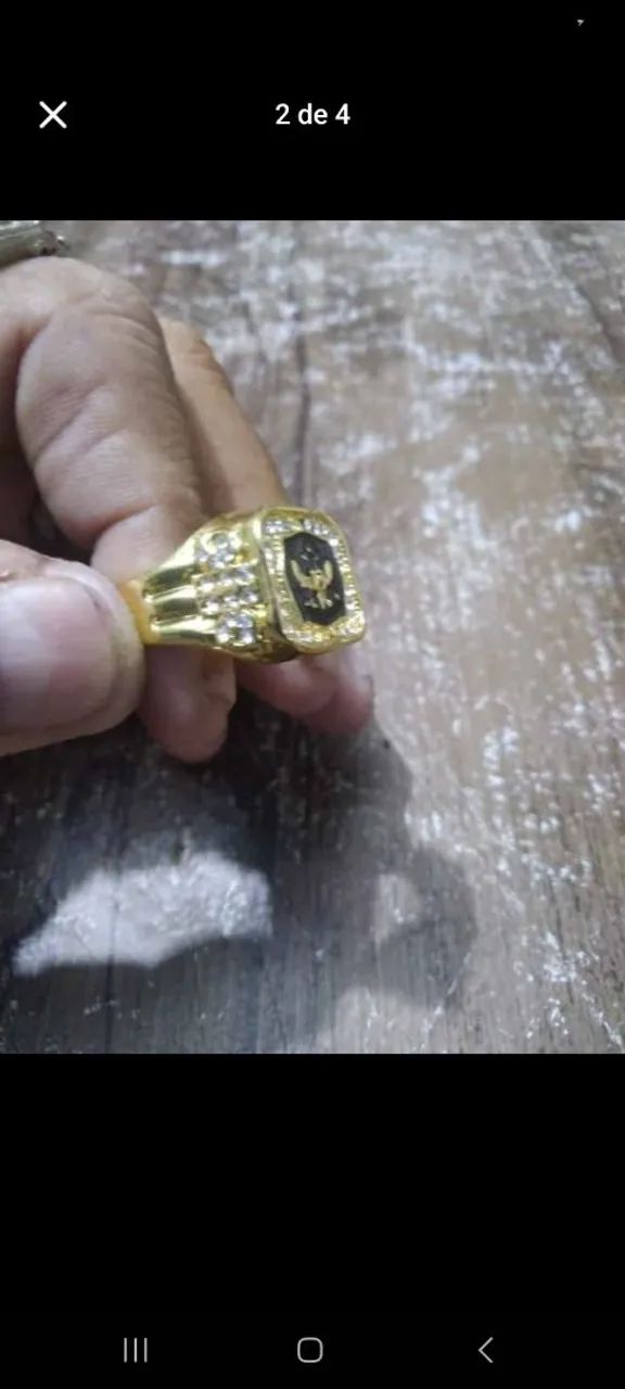 Anel masculino dourado*novo*! - Foto 2