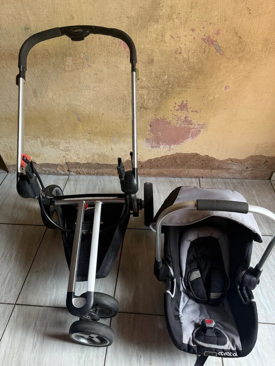 Carrinho de bebê kiddo 3 em 1  - Foto 3