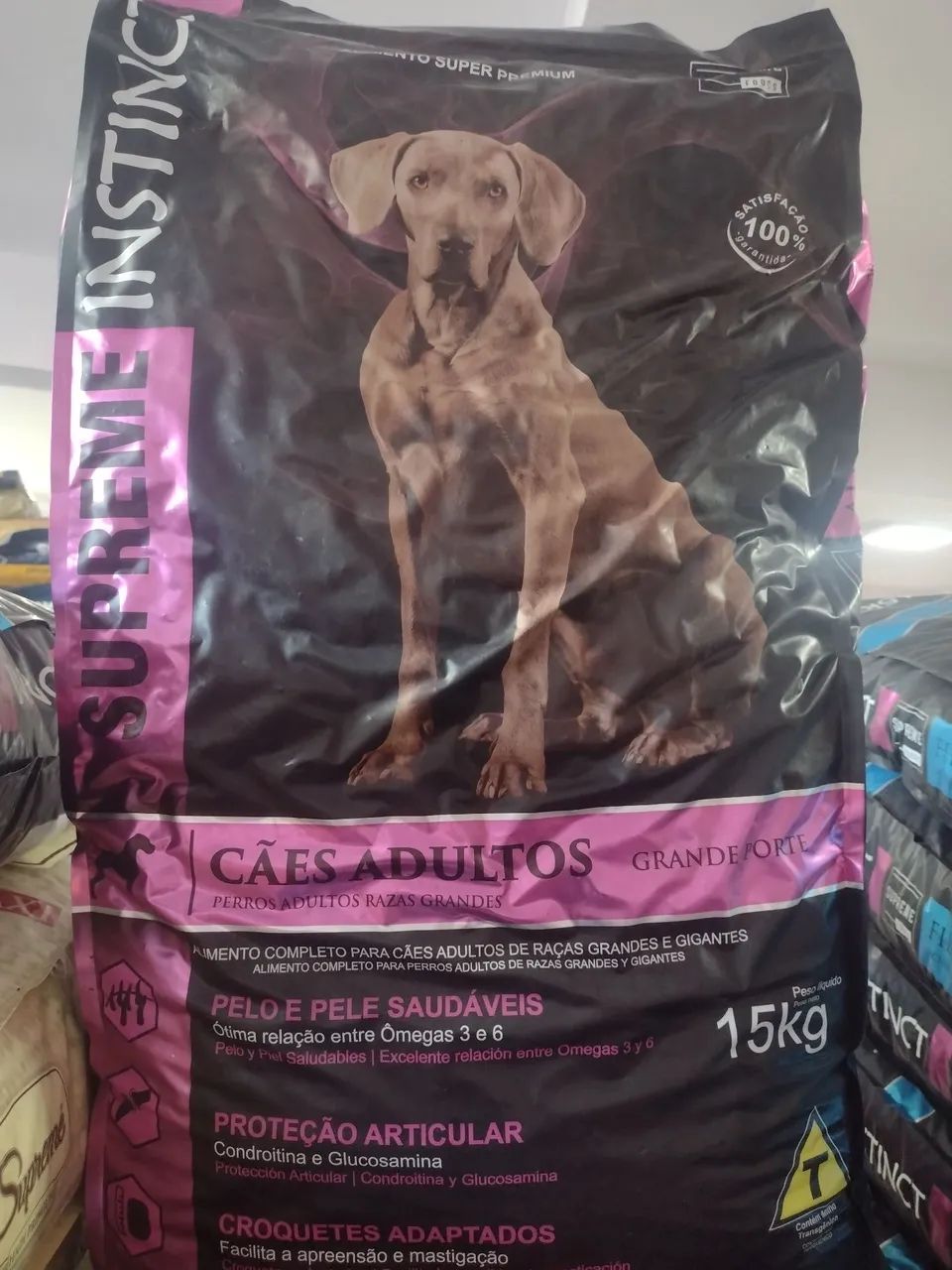 Ração Supreme Instinct Cães Adultos Raças Grandes 15kg