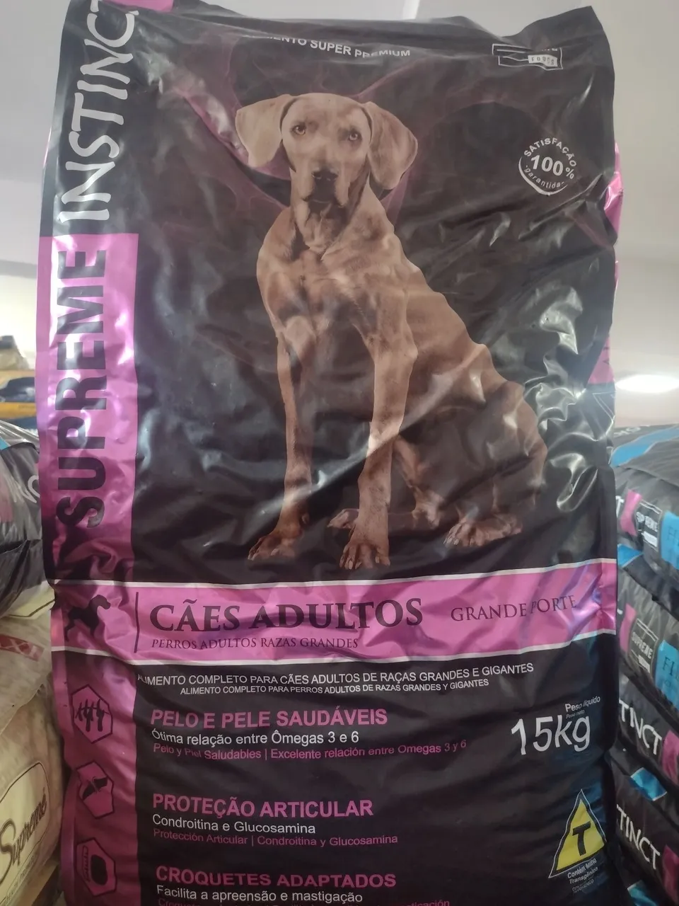 Ração Supreme Instinct Cães Adultos Raças Grandes 15kg