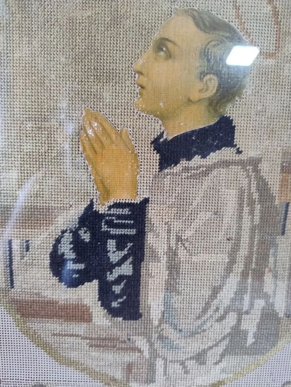 Lembrança de comunhão quadro Petit Point  - Foto 3