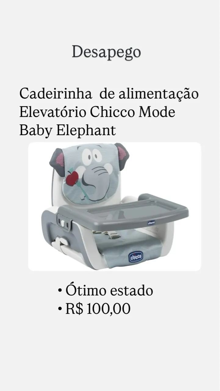 Cadeirinha de Alimentação Chicco Mode Baby Elephant