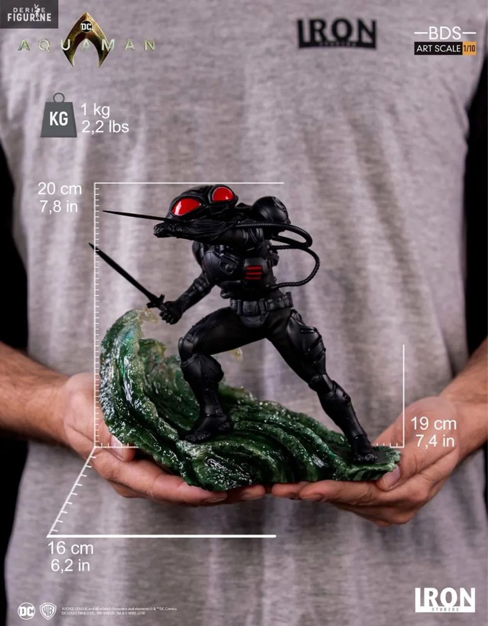 Aquaman + Black Manta 1/10 Iron Studios  - Foto 2