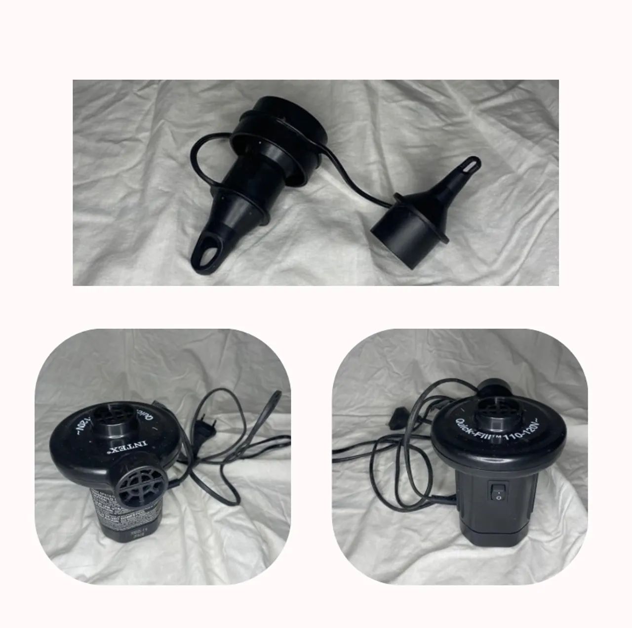 Bomba de Ar Elétrica Intex Quick-Fill - Enche e esvazia infláveis  - Foto 2