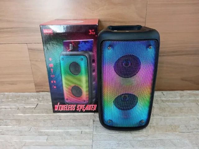 Caixa de Som Bluetooth RGB KTS 20w Potência