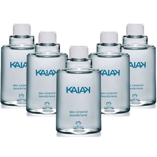 Kit 5 Refil Deo Corporal Kaiak Tradicional Natura Masculino 100ml Natura