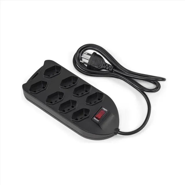 Protetor Eletrônico Intelbras 8 Tomadas - EPE 1008+ Preto