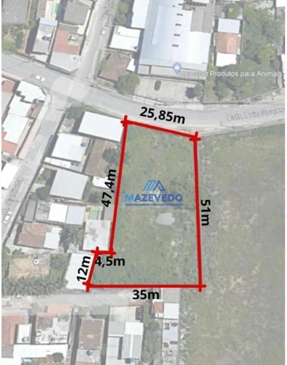 Terreno, 1534 m² - venda por R$ 1.200.000,00 ou aluguel por R$ 15.165,00/mês - Comendador  - Foto 4