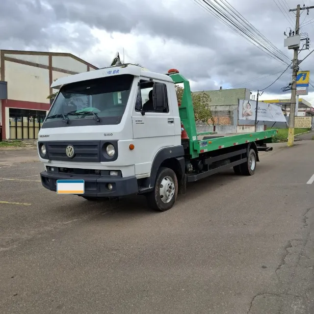 Caminhão VW 9.160 Delivery Guincho Plataforma Asa Delta - Impecável!