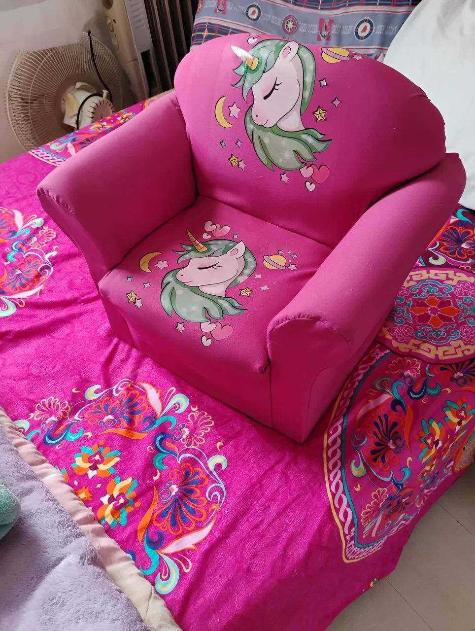 Poltrona Infantil Unicórnio Rosa - Foto 4