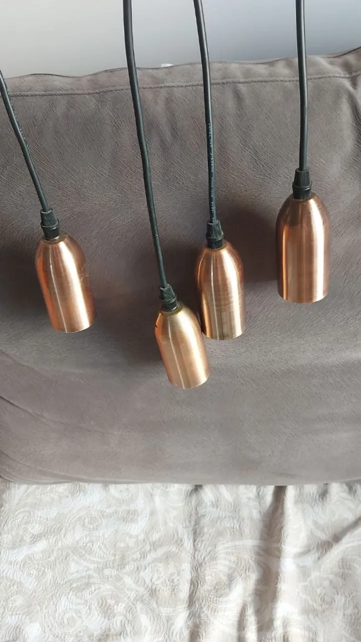 Pendentes de Cobre para Iluminação Decorativa